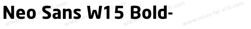 Neo Sans W15 Bold字体转换